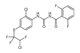 N-[[2-chloro-4-(2-chloro-1,1,2-trifluoroethyl)sulfanylphenyl]carbamoyl]-2,6-difluorobenzamide结构式