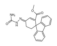 4-Semicarbazono-spiro-carbonsaeure-(2)-methylester结构式