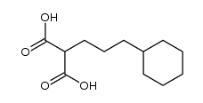 (3-cyclohexyl-propyl)-malonic acid Structure