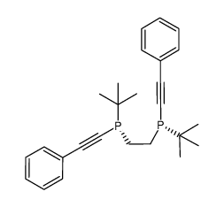 (S,S)-1,2-bis(tert-butyl(phenylethynyl)phosphino)ethane结构式
