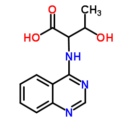 3-HYDROXY-2-(QUINAZOLIN-4-YLAMINO)-BUTYRIC ACID Structure