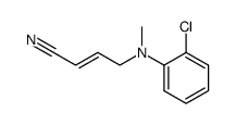 N-methyl-N-(o-chlorophenyl)-4-amino-2-butenenitrile Structure