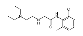 N-(diethylaminoethyl)-aminoacetic acid 2-chloro-6-methylanilide结构式