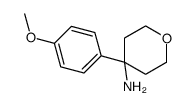 4-(4-methoxyphenyl)oxan-4-amine结构式