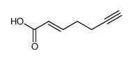 (E)-hept-2-en-6-ynoic acid Structure