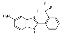 2-(2-(trifluoromethyl)phenyl)-1H-benzo[d]imidazol-5-amine结构式