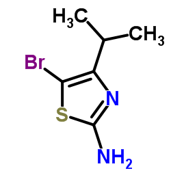 5-Bromo-4-isopropyl-1,3-thiazol-2-amine structure