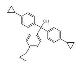 Methanol,tris(p-cyclopropylphenyl)-(7CI,8CI) structure