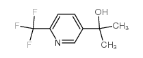 2-(6-三氟甲基吡啶-3-基)丙-2-醇结构式