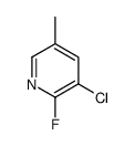 3-氯-2-氟-5-甲基吡啶结构式