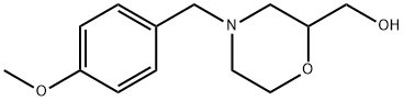 (4-(4-methoxybenzyl)morpholin-2-yl)methanol结构式