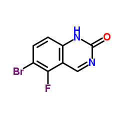 6-Bromo-5-fluoro-2(1H)-quinazolinone结构式