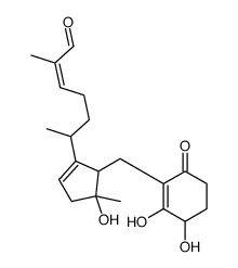 6-[5-[(2,5-Dihydroxy-6-oxo-1-cyclohexenyl)methyl]-4-hydroxy-4-methyl-1-cyclopentenyl]-2-methyl-2-heptenal picture