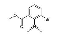 3-溴-2-硝基苯甲酸甲酯结构式