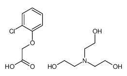 2-[bis(2-hydroxyethyl)amino]ethanol,2-(2-chlorophenoxy)acetic acid Structure
