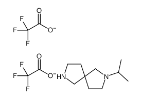 2-propan-2-yl-2,7-diazaspiro[4.4]nonane,2,2,2-trifluoroacetate Structure