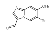 6-溴-7-甲基咪唑并[1,2-a]吡啶-3-甲醛结构式