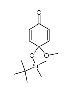 4-((tert-butyldimethylsilyl)oxy)-4-methoxycyclohexa-2,5-dienone Structure