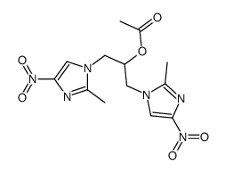 1,3-bis(2-methyl-4-nitroimidazol-1-yl)propan-2-yl acetate Structure