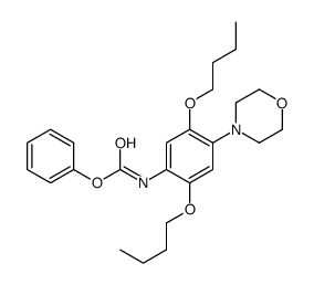 phenyl N-(2,5-dibutoxy-4-morpholin-4-ylphenyl)carbamate结构式