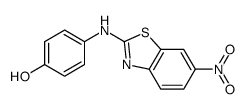 4-[(6-nitro-1,3-benzothiazol-2-yl)amino]phenol Structure