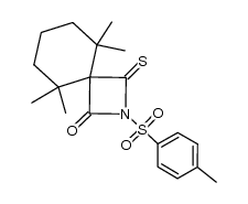 5,5,9,9-Tetramethyl-3-thioxo-2-tosyl-2-azaspiro[3.5]nonan-1-on Structure