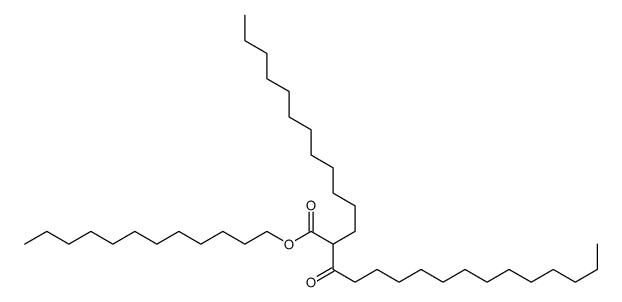 dodecyl 2-dodecyl-3-oxohexadecanoate Structure