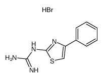 (4-phenyl-thiazol-2-yl)-guanidine, monohydrobromide Structure