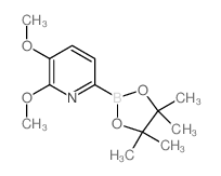 2,3-Dimethoxy-6-(4,4,5,5-tetramethyl-1,3,2-dioxaborolan-2-yl)pyridine Structure