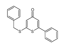 2-benzylsulfanyl-6-phenylthiopyran-4-one结构式