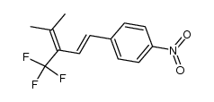 (E)-1-(4-methyl-3-(trifluoromethyl)penta-1,3-dien-1-yl)-4-nitrobenzene Structure