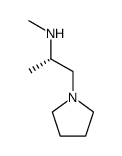 (S)-(-)-2-(1-pyrrolidinyl)-1-methyl-N-methylethylamine Structure