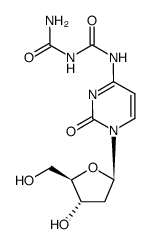 N4-(ureidocarbonyl)-2'-deoxycytidine结构式