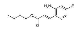 butyl 3-(3-amino-5-fluoropyridin-2-yl)acrylate结构式