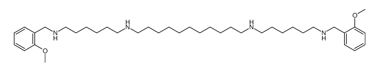 N,N'-Bis-[6-(2-methoxy-benzylamino)-hexyl]-undecane-1,11-diamine Structure