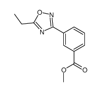 Methyl 3-(5-ethyl-1,2,4-oxadiazol-3-yl)benzoate structure