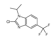 2-Chloro-1-isopropyl-5-(trifluoromethyl)-1H-benzimidazole结构式