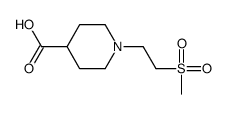 1-[2-(Methylsulfonyl)ethyl]-4-piperidinecarboxylic acid Structure