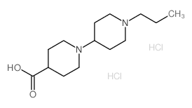 1'-Propyl-[1,4']bipiperidinyl-4-carboxylic acid dihydrochloride Structure