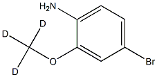 4-Amino-3-(methoxy-d3)-bromobenzene结构式