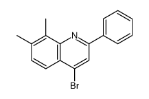 4-bromo-7,8-dimethyl-2-phenylquinoline Structure