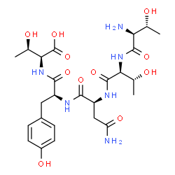 Thr-Thr-Asn-Tyr-Thr结构式