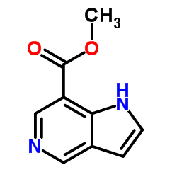 1H-吡咯并[3,2-c]吡啶-7-羧酸甲酯结构式