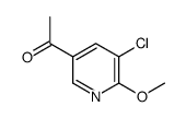 1-(5-chloro-6-methoxypyridin-3-yl)ethanone结构式
