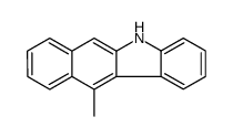 11-methyl-5H-benzo[b]carbazole结构式
