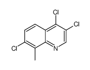 8-Methyl-3,4,7-trichloroquinoline Structure