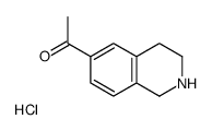 1-(1,2,3,4-Tetrahydroisoquinolin-6-yl)ethanone hydrochloride structure