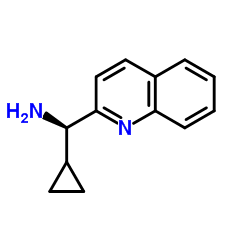 (R)-1-Cyclopropyl-1-(2-quinolinyl)methanamine结构式