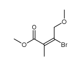 methyl (E)-3-bromo-4-methoxy-2-methyl-2-butenoate结构式
