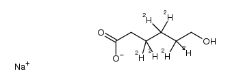 5-carboxypentan-1-olate-d6 sodium Structure